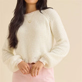 Long Sleeve Crewneck Knit Sweater